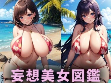 [熟女のエデン]爆乳水着美女【妄想イラスト美女図鑑vol.113】