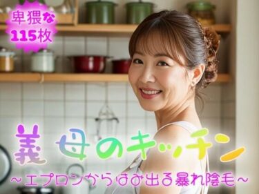 [熟女のエデン]【着衣熟女】義母のキッチン〜エプロンからはみ出る暴れ陰毛〜