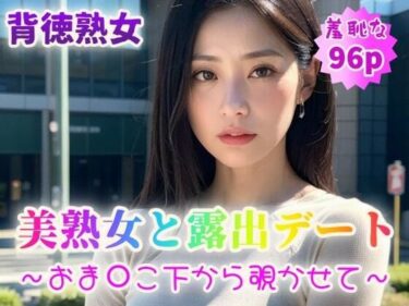 [熟女のエデン]【背徳熟女】美熟女と露出デート〜おま〇こ下から覗かせて〜【96p】