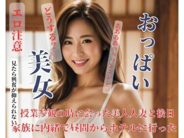 [熟女のエデン]授業参観の時に会った美人人妻と後日家族に内緒で昼間からホテルに行った